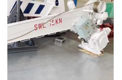 China 14 KN Hydraulic Single Arm Slewing Davit For Rescue Boat supplier