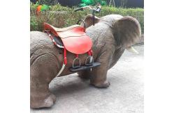 China Car Rideable Animatronic Elephant Equipment For Amusement Park supplier