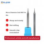 2 Teeth Micro Grain Milling Cutter 50mm Overall Length for sale