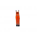 Man 250GSM CVC Reflective Working Bib Overalls With Adjustable Braces Clasps buckles