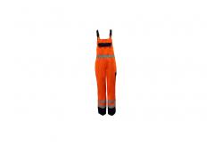 China Man 250GSM CVC Reflective Working Bib Overalls With Adjustable Braces Clasps buckles supplier