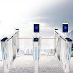 Library Turnstile Security Gate Automatic Rfid Qr Barcode Swing IC/ID Access Control for sale
