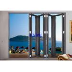 Smooth Pushing Aluminum Folding Doors With Weatherproofing And Acoustic Performance for sale