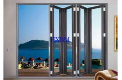 China Smooth Pushing Aluminum Folding Doors With Weatherproofing And Acoustic Performance supplier