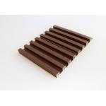 Wooden Grain Indoor Flute PVC Interior WPC Wall Panel For Decoration for sale