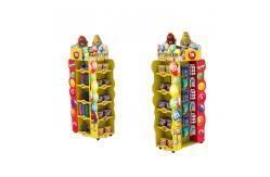 China Double Sided Candy Stand Display Metal Wire Display Racks With Adjustable Trays supplier