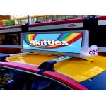 150W 27778 Dot /M2 Mobile Truck LED Sign WIFI 4G 1R1G1B For Taxi for sale