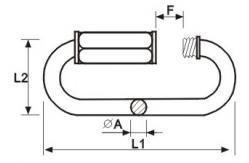 China Quick Link Steel Snap Hook With Screw Oval Shape Quick Release Clips supplier
