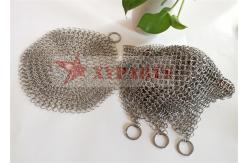 China Small Ring 8 In Chainmail Scrubber Dishcloth Cookware supplier