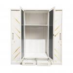 Bedroom Furniture Sliding Door Metal Wardrobe W1800mm Printed High Durability for sale