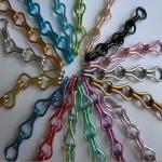 Anodized Aluminum Chain Curtain , Metal Chain Link Curtains For Hair Salon Screen for sale