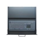 IP65 Dynamic Industrial Drawer Keyboard Rugged PS2 USB With Touchpad for sale