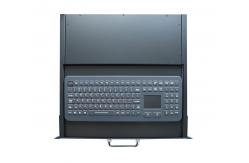 China IP65 Dynamic Industrial Drawer Keyboard Rugged PS2 USB With Touchpad supplier