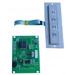 Industrial rear panel mount metal keypad with 4 keys , size 110.0mm x 24.0mm for sale