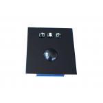 Black Industrial Trackball Pointing Device / kiosk trackball abrasion - resistant
