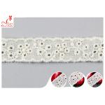 Fashion Embroidered Floral Cotton Eyelet Lace Trim For Nighty Trade Assurance for sale