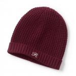WOMEN'S 100% CASHMERE KNITTED WAFFLE STITCH BEANIE HAT for sale