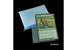 China Transparent Playing Card Protector Sleeves 64x89mm Side Loading Plastic Card Sleeves supplier