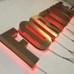 Building RGB Channel Letter Sign Stainless Steel Illuminated for sale