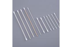 China Pure Cotton Bud Swab Flat Head , Long Cotton Swabs Sterile Easy To Use supplier