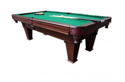 China 8FT Pool Game Table wood billiard table with wool blend felt leather pocket supplier