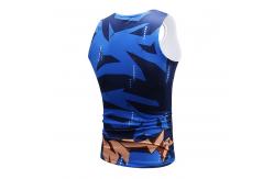 China Custom Son Goku Anime Dragon Ball Clothes Men Running Sportswear supplier