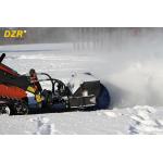 Mini Skid Steer Hydraulic Angle Broom With Poly / Wire Brush