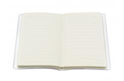 China Novelty Custom Soft Cover Notebooks And Journals Frosted Plastic Book Cover supplier