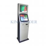 Dual 19 Inch SAW Touch Screen Information Kiosk With Cash Acceptor For Hospital for sale