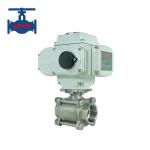 Pneumatic Actuation 3PC Type Electric Ball Valve For Direct Mounting for sale