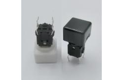 China Mini SPST Illuminated Push Button Switch IP40 With Cube Cap supplier