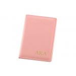 Pink PU Leather Passport Holder Cover Personalised Passport Wallet for sale