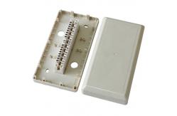 China White Cable Distribution Box 10 Pairs LSA Module Indoor Telephone Distribution Box supplier