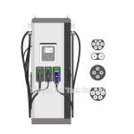 UV Protection ABS Enclosure 60-120KW DC Fast EV Charger for sale