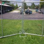 5ft Drive-Thru Plastic Coated Chain Link Fencing Order Station Integration for sale