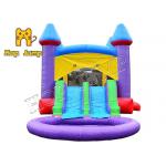 1000D PVC Inflatable Wet And Dry Jumping Castles Quadruple Stitching for sale
