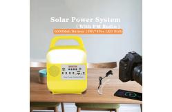 China Outdoor Camping 3W LED Solar Lighting System Audio Solar Home System Kit supplier