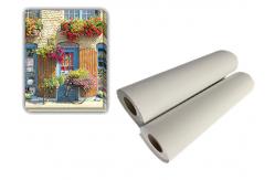 China 360gsm Poly Cotton Canvas Roll For Inkjet Aqueous Pigment Dye Ink Printing supplier