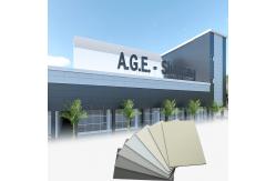 China Megabond PVDF Aluminum Panel with E1 Formaldehyde Emission and ≥HB Surface Hardness supplier