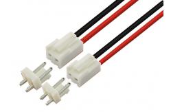 China Tinned Wire To Board 2 Pins 22 AWG Wire Cable Harness supplier