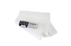 China Clear Frosted Compostable Plastic Zipper Bag Clothes Transparent Packaging supplier