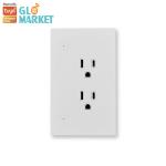 Tuya Wifi Electrical Sockets Voice Control Universal Smart Socket With Alexa / Google for sale