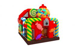 China Factory  Inflatable Bouncy House With Slide Candy Inflatable Combo supplier