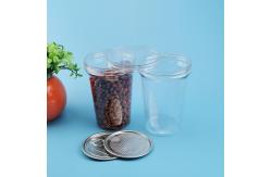 China PET Alu Easy Open FDA 800ml Plastic Food Jars supplier