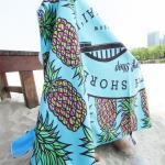 Summer Large Sublimation Quick Dry Microfiber Beach Towel With Logo Custom Print