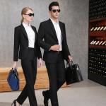 65% Polyester Balck Color Business Suit For Men And Women With Two Buckles for sale