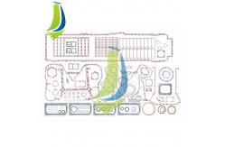China 3804300 Engine Lower Gasket Kit Repair Kit for KTA50 Engine supplier