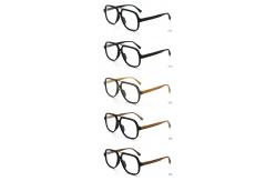 China Handmade Retro Imitation Wood Acetate Optical Glasses Frame For Men And Women supplier