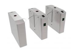China Lane 600mm Retractable Flap Barrier Card Reader Integrate Entrance Wire DC24V supplier