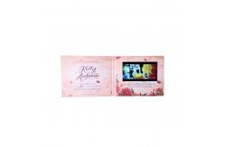 China MP4 LCD Video Business Cards for wedding invitation 128MB Memory supplier